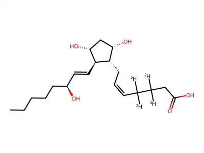 Dinoprost-d4 structure