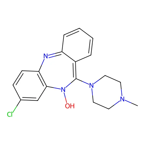 3-Chloro-5-hydroxy-6-(4-methylpiperazin-1-yl)benzo[b][1,4]benzodiazepine structure