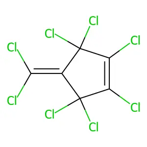 1,2,3,3,5,5-Hexachloro-4-(dichloromethylene)cyclopentene structure