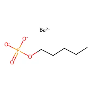 Phosphoric acid, monopentyl ester, barium salt (1:1) structure