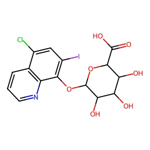 Clioquinol glucuronide structure