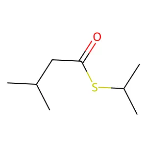 Butanethioic acid, 3-methyl-, S-(1-methylethyl) ester structure