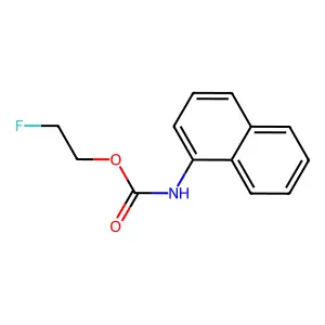 Carbamic acid, N-(alpha-naphthyl)-, 2-fluoroethyl ester structure