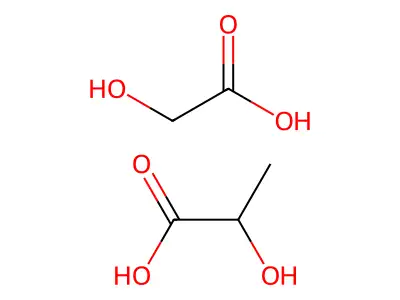 Hydroxyacetic acid--2-hydroxypropanoic acid (1/1) structure
