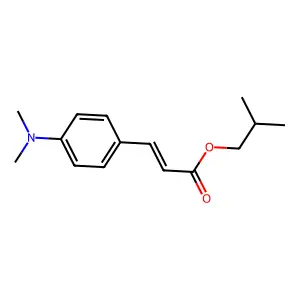 2-Methylpropyl 3-[4-(dimethylamino)phenyl]-2-propenoate structure