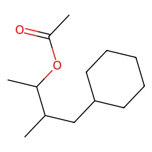 Cyclohexanepropanol, alpha,beta-dimethyl-, 1-acetate structure