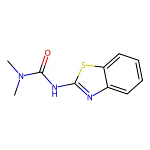 N-(2-Benzothiazolyl)-N',N'-dimethylurea structure