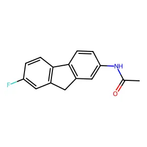 7-fluoro-N-2-acetylaminofluorene structure