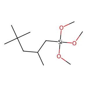 Trimethoxy(2,4,4-trimethylpentyl)silane structure