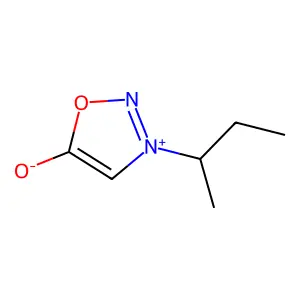 1,2,3-oxadiazolium, 5-hydroxy-3-(1-methylpropyl)-, inner salt structure