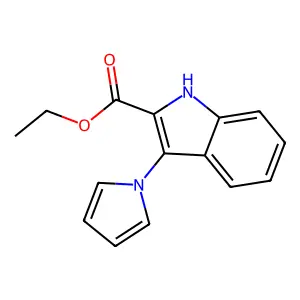 Ethyl 3-(1H-pyrrol-1-YL)-1H-indole-2-carboxylate structure