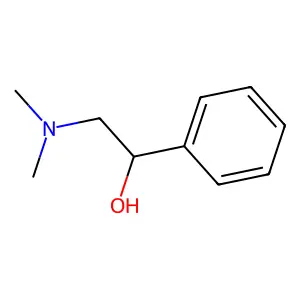 (-)-2-(Dimethylamino)-1-phenylethanol structure