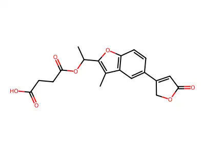 Benfurodil Hemisuccinate structure