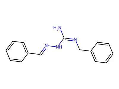 2-Benzyl-1-(benzylideneamino)guanidine structure
