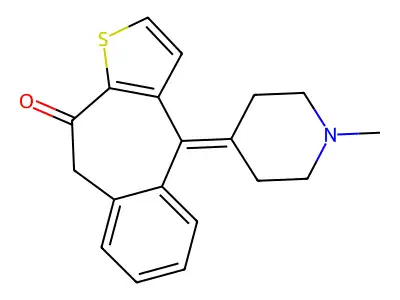 KETOTIFEN FUMARATE structure