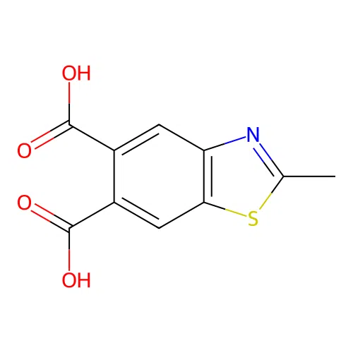2-Methyl-1,3-benzothiazole-5,6-dicarboxylic acid structure