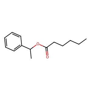 1-Phenylethyl hexanoate structure