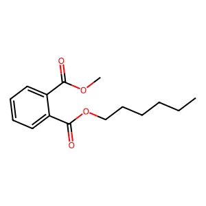 Hexyl methyl phthalate structure