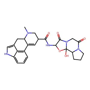 12'-Hydroxyergotaman-3',6',18-trione structure