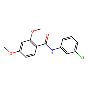 N-(3-chlorophenyl)-2,4-dimethoxybenzamide structure