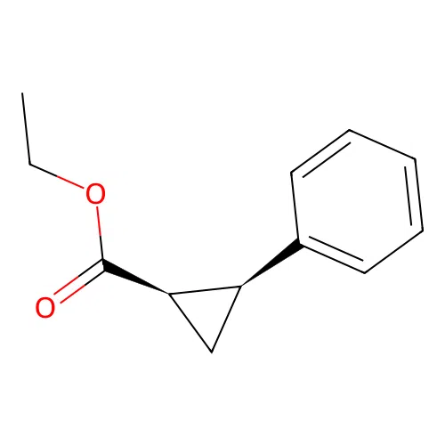 Ethyl cis-2-phenylcyclopropanecarboxylate structure