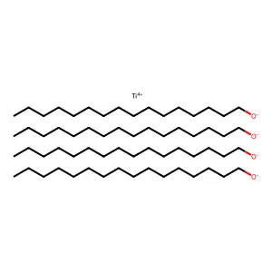 1-Hexadecanol, titanium(4+) salt (4:1) structure