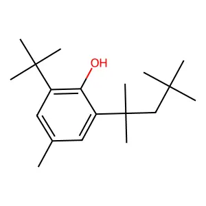 Phenol, 2-(1,1-dimethylethyl)-4-methyl-6-(1,1,3,3-tetramethylbutyl)- structure