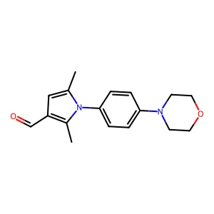 2,5-dimethyl-1-(4-morpholin-4-ylphenyl)-1H-pyrrole-3-carbaldehyde structure