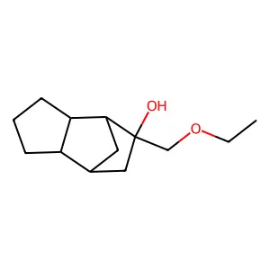 4,7-Methano-1H-inden-5-ol, 5-(ethoxymethyl)octahydro- structure