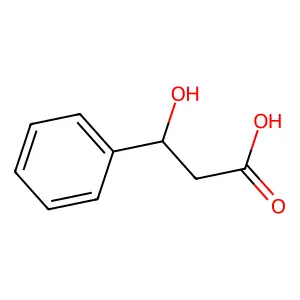 3-Hydroxy-3-phenylpropanoic acid structure