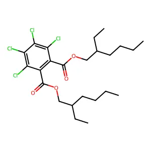 1,2-Benzenedicarboxylic acid, 3,4,5,6-tetrachloro-, 1,2-bis(2-ethylhexyl) ester structure