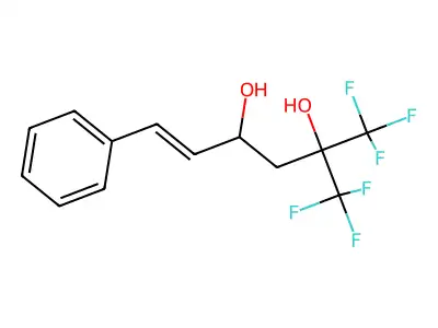1,1,1-Trifluoro-6-phenyl-2-(trifluoromethyl)hex-5-ene-2,4-diol structure