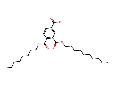 5-Decoxycarbonyl-2-octoxycarbonylbenzoic acid structure
