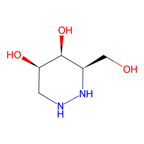 (3r,4s,5r)-3-(Hydroxymethyl)-1,2-Diazinane-4,5-Diol structure