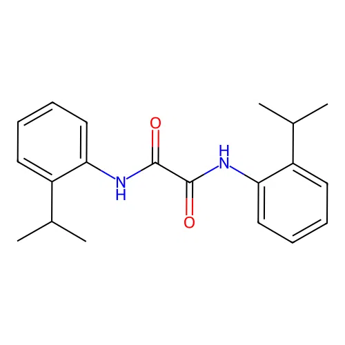 N,N'-bis[2-(propan-2-yl)phenyl]ethanediamide structure