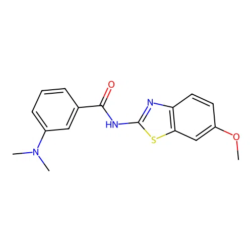 3-(dimethylamino)-N-(6-methoxy-1,3-benzothiazol-2-yl)benzamide structure