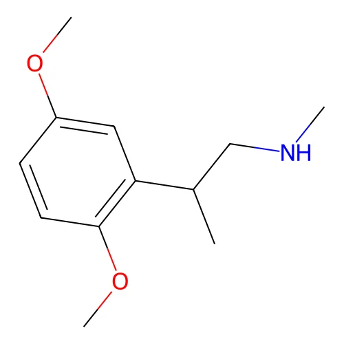 2-(2,5-dimethoxyphenyl)-N-methylpropan-1-amine structure