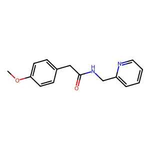 2-(4-methoxyphenyl)-N-(2-pyridinylmethyl)acetamide structure