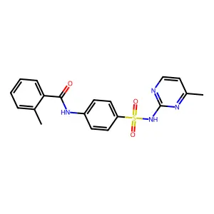 2-methyl-N-{4-[(4-methylpyrimidin-2-yl)sulfamoyl]phenyl}benzamide structure