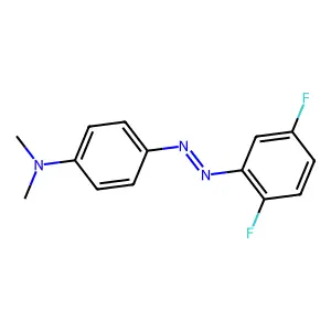 N,N-Dimethyl-p-(2,5-difluorophenylazo)aniline structure