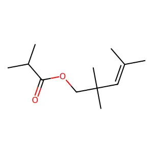 2,2,4-Trimethyl-3-penten-1-yl 2-methylpropanoate structure