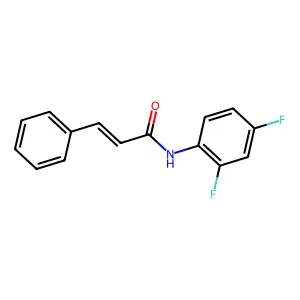 N-(2,4-difluorophenyl)cinnamamide structure