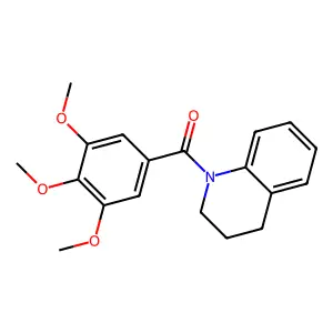 Quinoline, 1,2,3,4-tetrahydro-N-(3,4,5-trimethoxybenzoyl)- structure