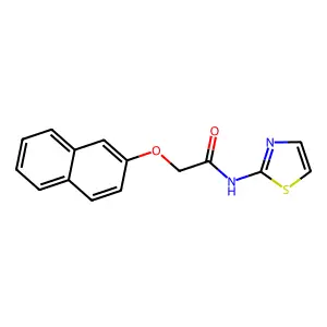 2-naphthalen-2-yloxy-N-(1,3-thiazol-2-yl)acetamide structure