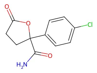 2-(4-Chlorophenyl)-5-oxooxolane-2-carboximidic acid structure