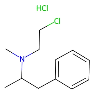 N-(2-Chloroethyl)-N-methyl-1-phenylpropan-2-amine--hydrogen chloride (1/1) structure