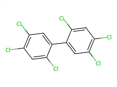 2,2',4,4',5,5'-Hexachlorobiphenyl structure