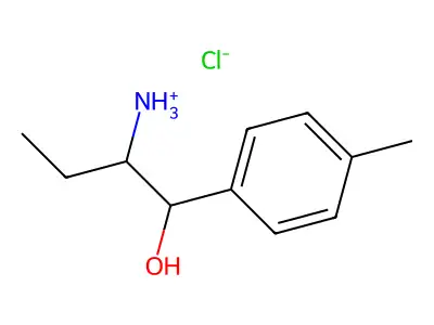 2-Amino-1-(4-methylphenyl)butan-1-ol--hydrogen chloride (1/1) structure