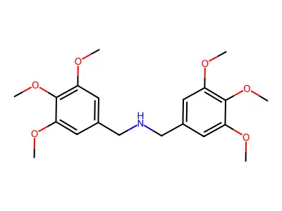 Dibenzylamine, 3,4,5,3',4',5'-hexamethoxy- structure