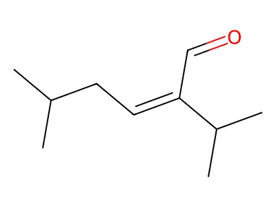 2-Isopropyl-5-methyl-2-hexenal structure